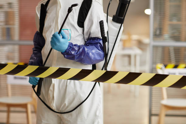 Professional Biohazard Cleanup technician working in Morristown, NJ